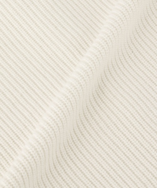 ADAM ET ROPE'（アダムエロペ）の「ウォッシャブルウール畦カーディガン（カーディガン/ボレロ・レディース・ホワイト/ブラック/イエロー・FREE）」の5枚目の写真