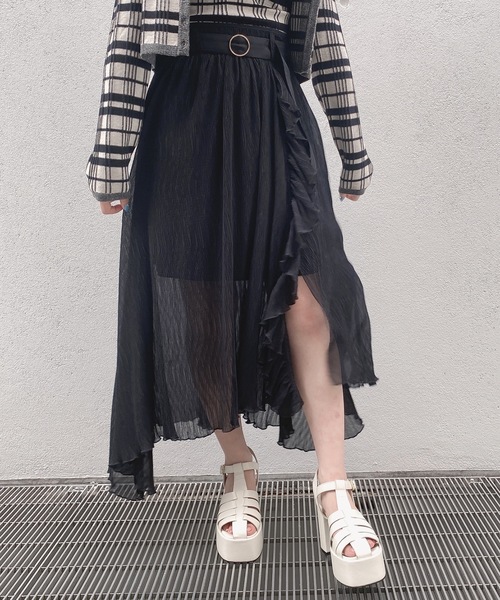 TORTE（トルテ）の「ワッシャープリーツスカート（スカート・レディース・ホワイト系その他/ライトグリーン/ベージュ系その他/ブラック・FREE）」の19枚目の写真