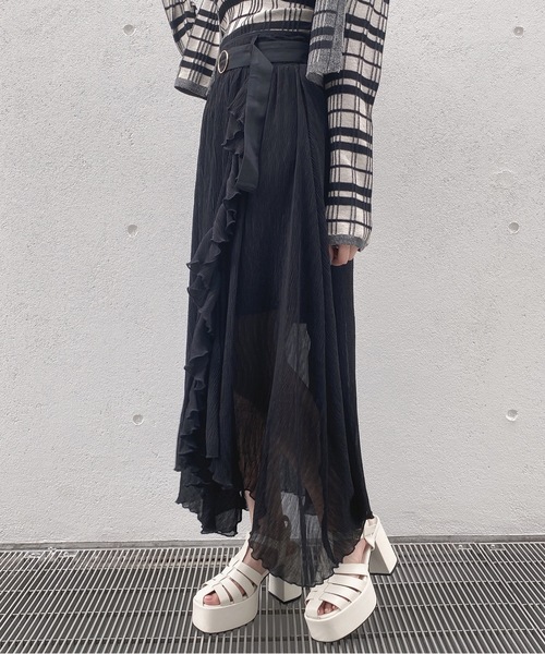 TORTE（トルテ）の「ワッシャープリーツスカート（スカート・レディース・ホワイト系その他/ライトグリーン/ベージュ系その他/ブラック・FREE）」の20枚目の写真