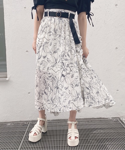 TORTE（トルテ）の「ワッシャープリーツスカート（スカート・レディース・ホワイト系その他/ライトグリーン/ベージュ系その他/ブラック・FREE）」の13枚目の写真