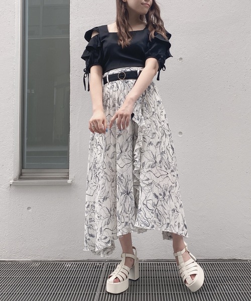 TORTE（トルテ）の「ワッシャープリーツスカート（スカート・レディース・ホワイト系その他/ライトグリーン/ベージュ系その他/ブラック・FREE）」の8枚目の写真