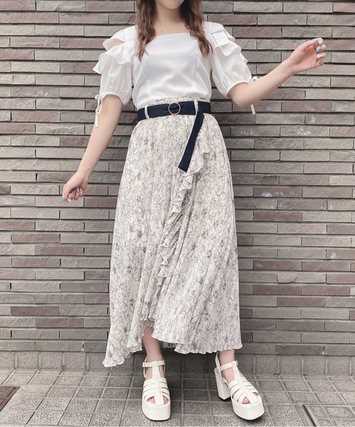 TORTE（トルテ）の「ワッシャープリーツスカート（スカート・レディース・ホワイト系その他/ライトグリーン/ベージュ系その他/ブラック・FREE）」の22枚目の写真