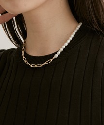 VIS | 【新色追加】淡水パールxチェーンネックレス(ネックレス)