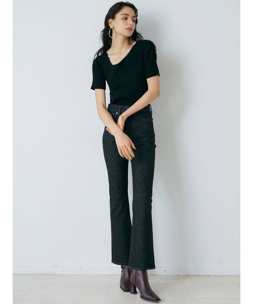 CIMARRON（シマロン）の「【CIMARRON】ハイウエストフレア－デニムパンツ（デニムパンツ・レディース・ブラック/インディゴブルー・SMALL/MEDIUM）」の22枚目の写真