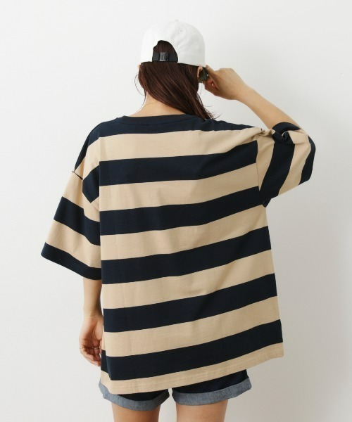 RODEO CROWNS WIDE BOWL（ロデオクラウンズワイドボウル）の「SHARE BORDER Tシャツ（Tシャツ/カットソー・レディース・ホワイト系その他/ベージュ系その他/グリーン系その他/レッド系その他・FREE）」の7枚目の写真