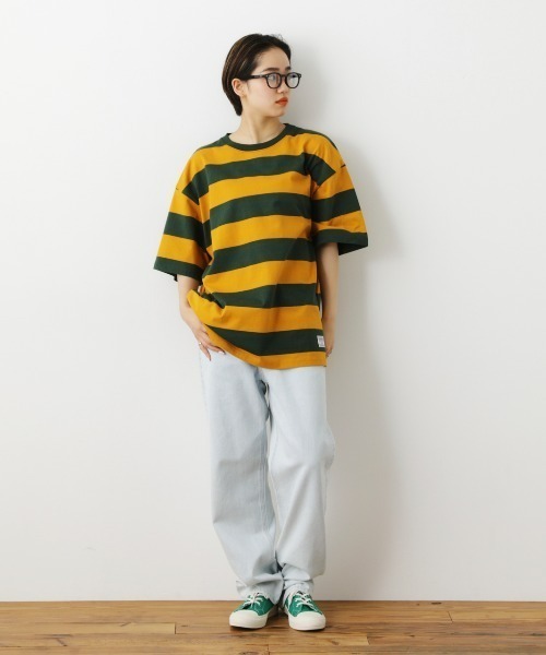 RODEO CROWNS WIDE BOWL（ロデオクラウンズワイドボウル）の「SHARE BORDER Tシャツ（Tシャツ/カットソー・レディース・ホワイト系その他/ベージュ系その他/グリーン系その他/レッド系その他・FREE）」の19枚目の写真