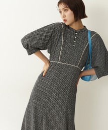 N.（N. Natural Beauty Basic） | ◆キカプリントパイピングワンピース(ワンピース)