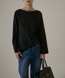 SALON adam et rope' | 【イージーケア・UVカット】prima zymボートネックロングスリーブTシャツ(Tシャツ/カットソー)