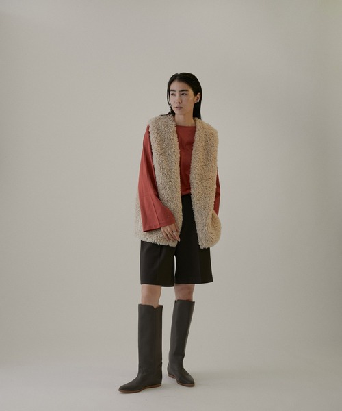 SALON adam et rope'（サロン アダム エ ロペ）の「【UVカット】prima zymフレアースリーブTシャツ（Tシャツ/カットソー・レディース・ホワイト/ブラック/レンガ・FREE）」の13枚目の写真