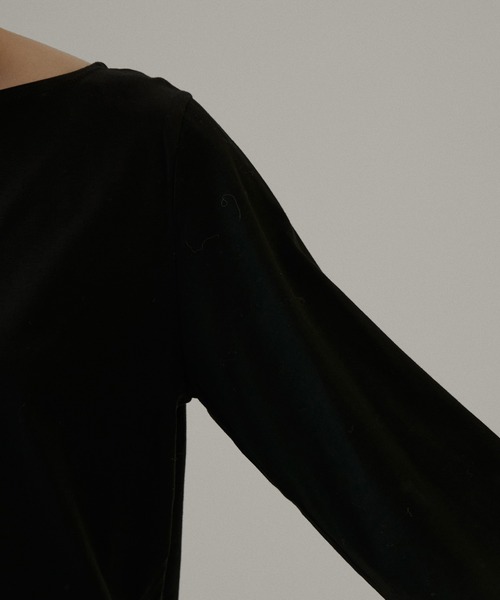 SALON adam et rope'（サロン アダム エ ロペ）の「【UVカット】prima zymフレアースリーブTシャツ（Tシャツ/カットソー・レディース・ホワイト/ブラック/レンガ・FREE）」の6枚目の写真