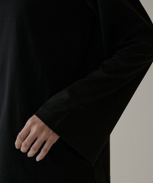 SALON adam et rope'（サロン アダム エ ロペ）の「【UVカット】prima zymフレアースリーブTシャツ（Tシャツ/カットソー・レディース・ホワイト/ブラック/レンガ・FREE）」の5枚目の写真