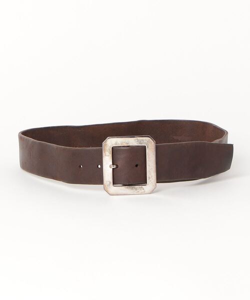TMT（ティーエムティー）の「TMT×FUNNY VINTAGE COWLEATHER BELT（ベルト・メンズ・ダークブラウン/ベージュ・32inch/30inch/30 inch）」の2枚目の写真