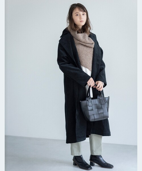 THE SHOP TK （ザ ショップ ティーケー ）の「◆【CLUEL 10月号掲載】コーデュロイトレンチコート（トレンチコート・レディース・ベージュ/ブラック・11/12）」の3枚目の写真