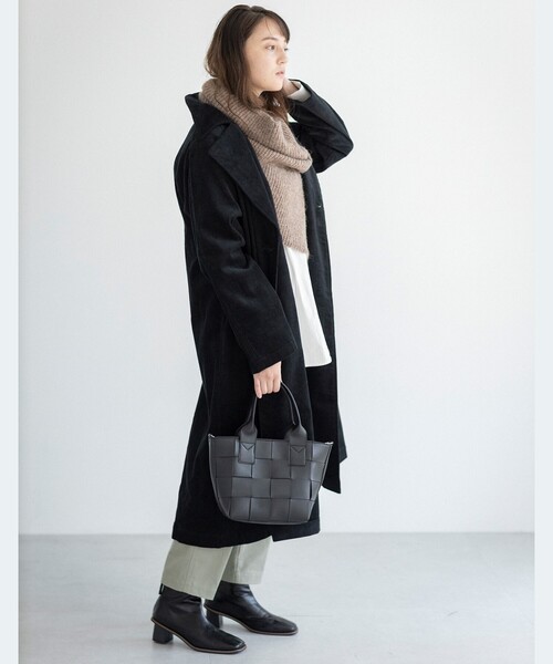 THE SHOP TK （ザ ショップ ティーケー ）の「◆【CLUEL 10月号掲載】コーデュロイトレンチコート（トレンチコート・レディース・ベージュ/ブラック・11/12）」の4枚目の写真