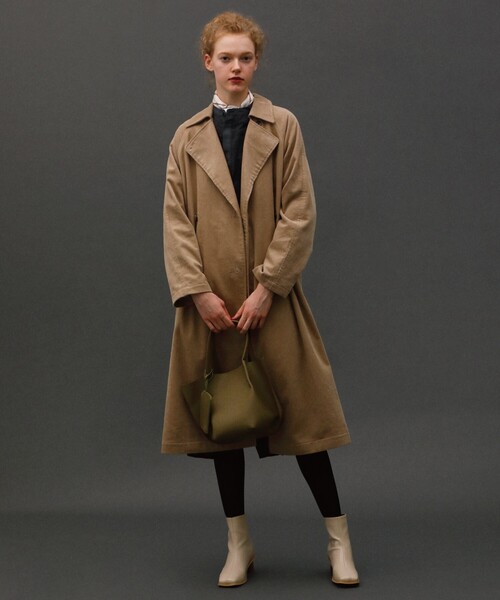 THE SHOP TK （ザ ショップ ティーケー ）の「◆【CLUEL 10月号掲載】コーデュロイトレンチコート（トレンチコート・レディース・ベージュ/ブラック・11/12）」の14枚目の写真