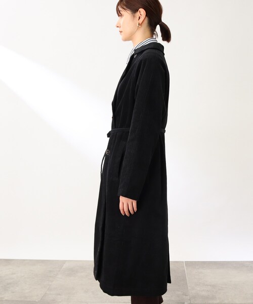 THE SHOP TK （ザ ショップ ティーケー ）の「◆【CLUEL 10月号掲載】コーデュロイトレンチコート（トレンチコート・レディース・ベージュ/ブラック・11/12）」の17枚目の写真