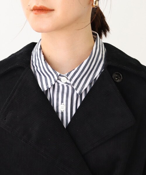 THE SHOP TK （ザ ショップ ティーケー ）の「◆【CLUEL 10月号掲載】コーデュロイトレンチコート（トレンチコート・レディース・ベージュ/ブラック・11/12）」の19枚目の写真