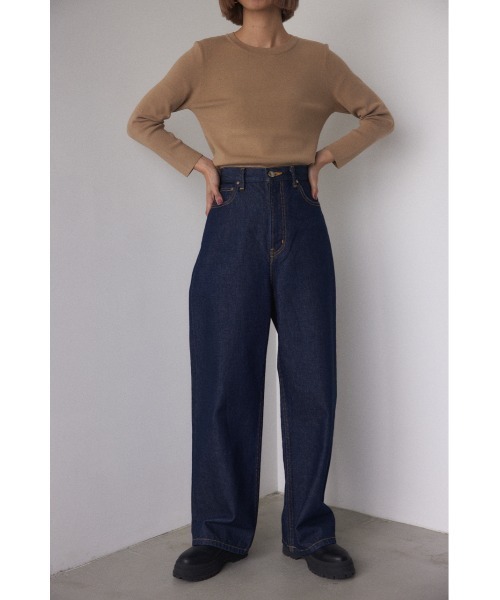 BLACK BY MOUSSY（ブラックバイマウジー）の「washable longsleeve tops（ウォッシャブルロングスリーブトップス）（ニット/セーター・レディース・ベージュ/ブラック/ライトグリーン/グリーン/オフホワイト/パープル/ブルー・FREE）」の14枚目の写真