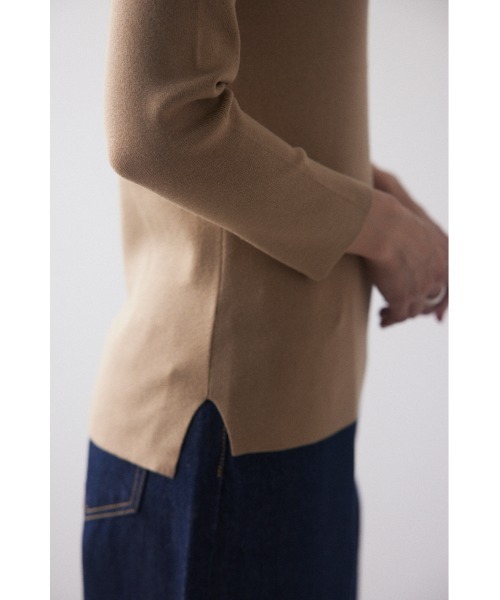 BLACK BY MOUSSY（ブラックバイマウジー）の「washable longsleeve tops（ウォッシャブルロングスリーブトップス）（ニット/セーター・レディース・ベージュ/ブラック/ライトグリーン/グリーン/オフホワイト/パープル/ブルー・FREE）」の19枚目の写真