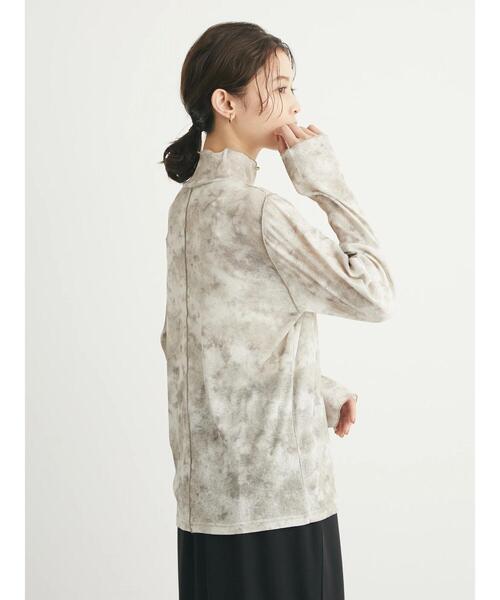 Green Parks(グリーンパークス)の「タイダイ柄シアータートル(Tシャツ/カットソー・レディース・パープル/ブラウン/ライトグレー・FREE)」の8枚目の写真