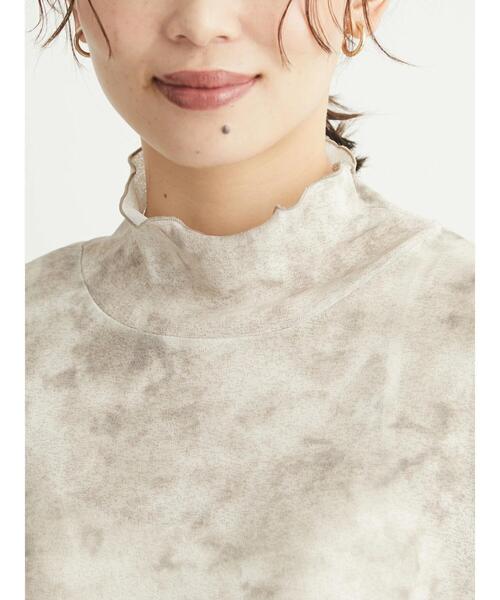 Green Parks(グリーンパークス)の「タイダイ柄シアータートル(Tシャツ/カットソー・レディース・パープル/ブラウン/ライトグレー・FREE)」の10枚目の写真