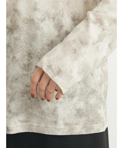 Green Parks(グリーンパークス)の「タイダイ柄シアータートル(Tシャツ/カットソー・レディース・パープル/ブラウン/ライトグレー・FREE)」の11枚目の写真