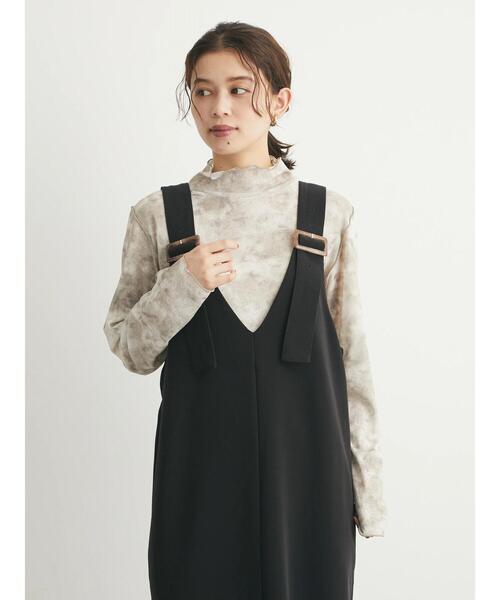 Green Parks(グリーンパークス)の「タイダイ柄シアータートル(Tシャツ/カットソー・レディース・パープル/ブラウン/ライトグレー・FREE)」の15枚目の写真