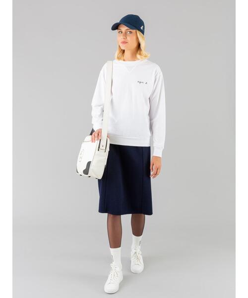 agnes b.（アニエスベー）の「S179 SWEAT スウェット（スウェット・レディース・ホワイト・1/2/3）」の2枚目の写真