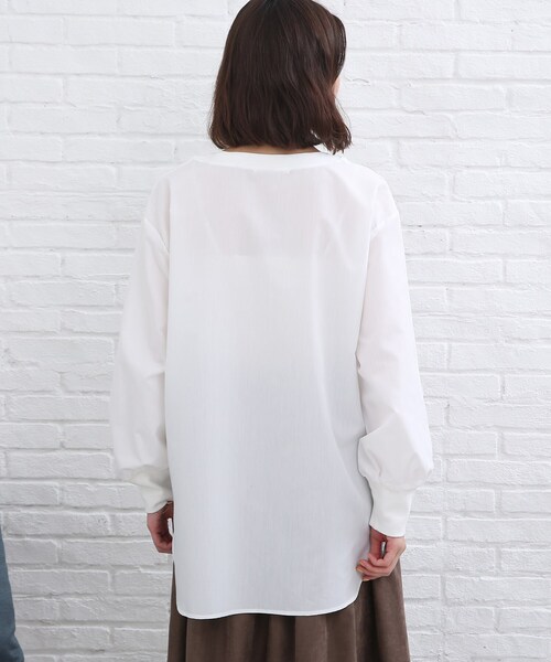 SHOO・LA・RUE（シューラルー）の「◆パフスリーブTブラウス（シャツ/ブラウス・レディース・ブラック/オフホワイト・02/03）」の14枚目の写真