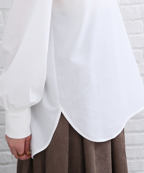 SHOO・LA・RUE（シューラルー）の「◆パフスリーブTブラウス（シャツ/ブラウス・レディース・ブラック/オフホワイト・02/03）」の18枚目の写真