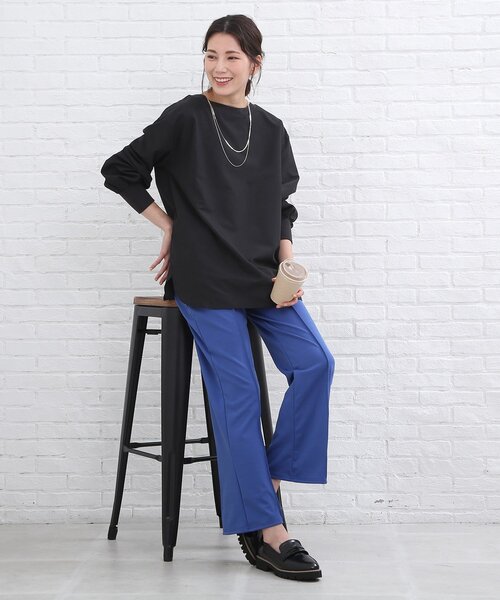 SHOO・LA・RUE（シューラルー）の「◆パフスリーブTブラウス（シャツ/ブラウス・レディース・ブラック/オフホワイト・02/03）」の8枚目の写真