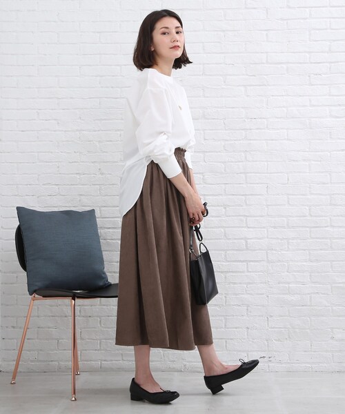 SHOO・LA・RUE（シューラルー）の「◆パフスリーブTブラウス（シャツ/ブラウス・レディース・ブラック/オフホワイト・02/03）」の13枚目の写真