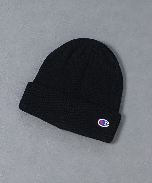 ikka（イッカ）の「Champion チャンピオン ニットワッチ（ニットキャップ/ビーニー・メンズ・ブラック/ネイビー/モカ・FREE）」の2枚目の写真