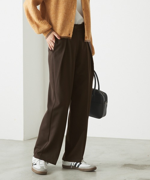 forksy.(フォルクシー)の「【forksy.】センタープレスタックスラックスパンツ(スラックス・レディース・ブラウン/グレー/ダークネイビー・FREE)」の22枚目の写真