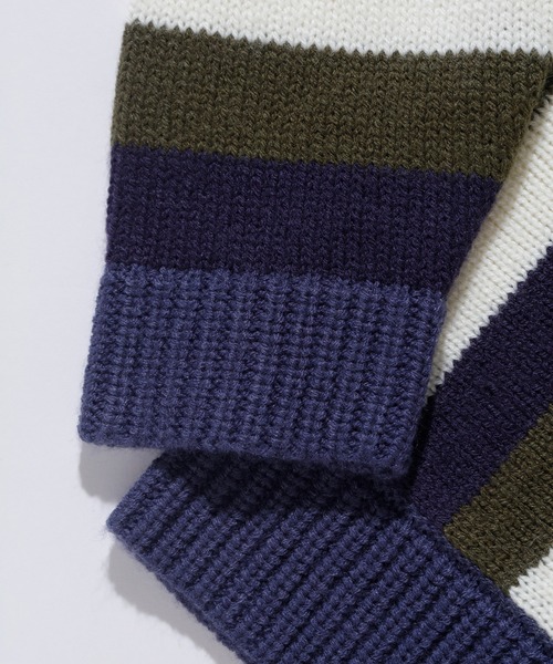 XLARGE（エクストララージ）の「STRIPE KNIT CARDIGAN（ニット/セーター・メンズ・ブラウン/ブラック/ネイビー・XL/M/L）」の7枚目の写真