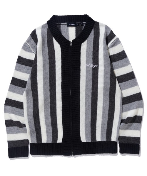 XLARGE（エクストララージ）の「STRIPE KNIT CARDIGAN（ニット/セーター・メンズ・ブラウン/ブラック/ネイビー・XL/M/L）」の8枚目の写真