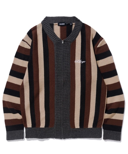 XLARGE（エクストララージ）の「STRIPE KNIT CARDIGAN（ニット/セーター・メンズ・ブラウン/ブラック/ネイビー・XL/M/L）」の11枚目の写真
