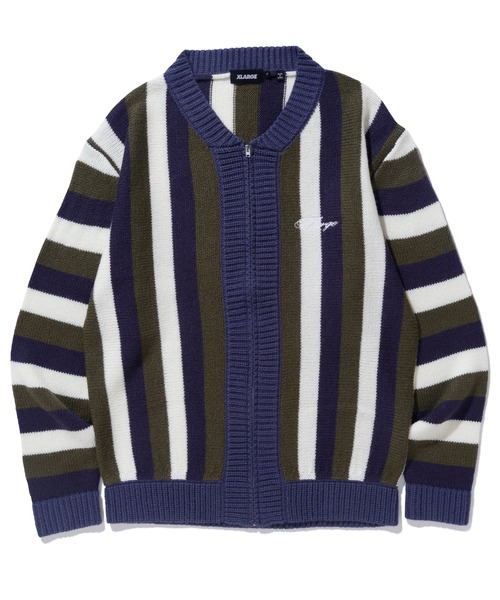 XLARGE（エクストララージ）の「STRIPE KNIT CARDIGAN（ニット/セーター・メンズ・ブラウン/ブラック/ネイビー・XL/M/L）」の14枚目の写真