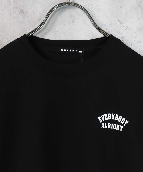 THE CASUAL(カジュアル)の「ビッグシルエット裾フェイク長袖Tシャツ(Tシャツ/カットソー・キッズ・ブラック/ダークグリーン/ベージュ/ネイビー/杢グレー/チャコール/ブラック系/グレー系/グレー系1/ベージュ系/ダークグリーン系/ネイビー系・110cm/120cm/130cm/140cm/150cm/160cm)」の13枚目の写真