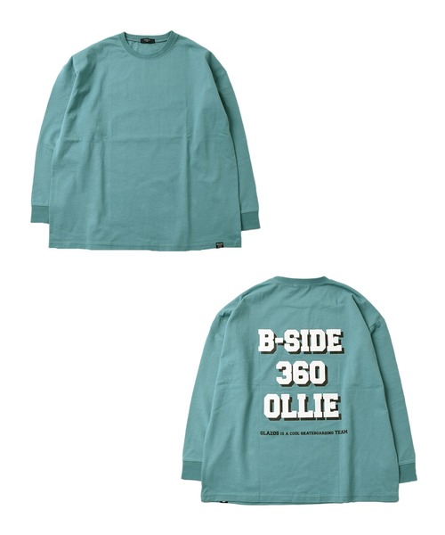 GLAZOS（グラソス）の「ビッグシルエット・オーバーラッピングバックプリントTシャツ（Tシャツ/カットソー・キッズ・ホワイト/チャコールグレー/エメラルド・140cm/150cm/160cm/170cm）」の13枚目の写真