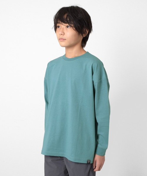 GLAZOS（グラソス）の「ビッグシルエット・オーバーラッピングバックプリントTシャツ（Tシャツ/カットソー・キッズ・ホワイト/チャコールグレー/エメラルド・140cm/150cm/160cm/170cm）」の17枚目の写真