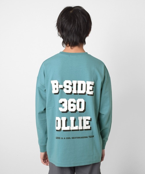 GLAZOS（グラソス）の「ビッグシルエット・オーバーラッピングバックプリントTシャツ（Tシャツ/カットソー・キッズ・ホワイト/チャコールグレー/エメラルド・140cm/150cm/160cm/170cm）」の12枚目の写真