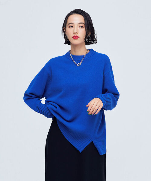 NOLLEY’S（ノーリーズ）の「◇【WEB限定】MUSIC カシミヤブレンド長めクルーネックプルオーバーニット（ニット/セーター・レディース・ライトブルー/ネイビー/オフホワイト/ピンク/イエロー/ベビーピンク/ロイヤルブルー・38）」の17枚目の写真