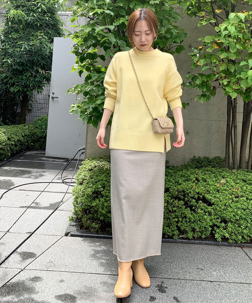 【美品】ノーリーズ MUSICカシミヤブレンド長めクルーネックプルオーバーニット セール 45%OFF】◇【WEB限定】MUSIC カシミヤブレンド長めクルー