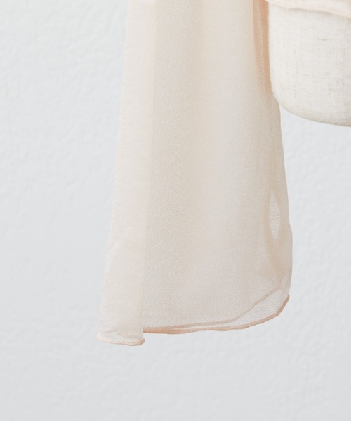 one after another NICE CLAUP(ワンアフターアナザーナイスクラップ)の「レイヤードスタイルにはこれ。袖フレアシアートップス(Tシャツ/カットソー・レディース・ベージュ/ブラウン/アイボリー・FREE)」の19枚目の写真