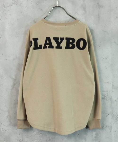 PLAYBOY（プレイボーイ）の「PLAYBOY フリーストレーナー（スウェット・キッズ・ブラック/ダークグリーン/ベージュ/オフホワイト/グレイッシュベージュ/チャコール・S/M/L/XS/XXS）」の4枚目の写真