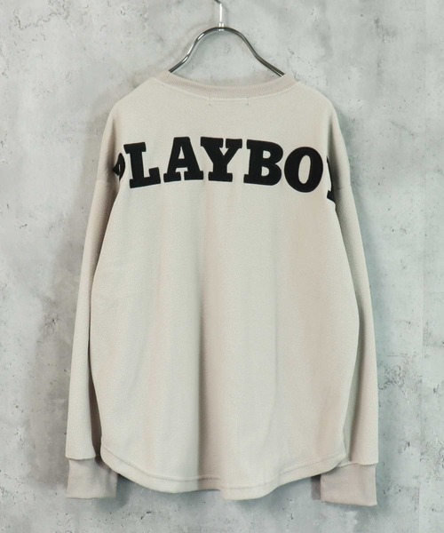PLAYBOY（プレイボーイ）の「PLAYBOY フリーストレーナー（スウェット・キッズ・ブラック/ダークグリーン/ベージュ/オフホワイト/グレイッシュベージュ/チャコール・S/M/L/XS/XXS）」の5枚目の写真