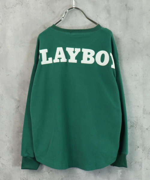 PLAYBOY（プレイボーイ）の「PLAYBOY フリーストレーナー（スウェット・キッズ・ブラック/ダークグリーン/ベージュ/オフホワイト/グレイッシュベージュ/チャコール・S/M/L/XS/XXS）」の6枚目の写真
