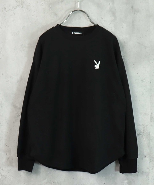 PLAYBOY（プレイボーイ）の「PLAYBOY フリーストレーナー（スウェット・キッズ・ブラック/ダークグリーン/ベージュ/オフホワイト/グレイッシュベージュ/チャコール・S/M/L/XS/XXS）」の12枚目の写真