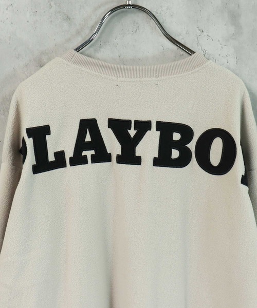 PLAYBOY（プレイボーイ）の「PLAYBOY フリーストレーナー（スウェット・キッズ・ブラック/ダークグリーン/ベージュ/オフホワイト/グレイッシュベージュ/チャコール・S/M/L/XS/XXS）」の20枚目の写真